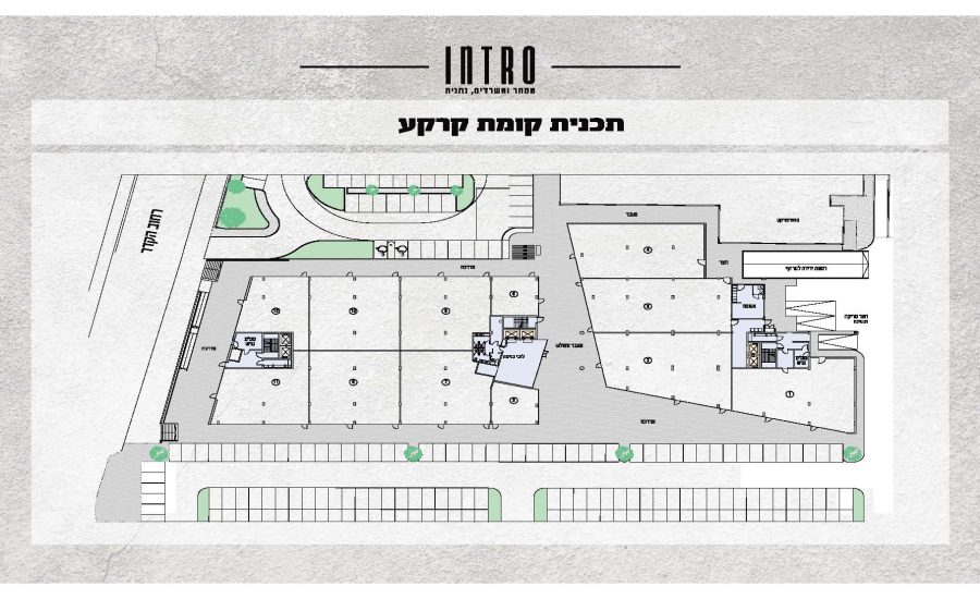 תכנית קומה משרדים למכירה בפרויקט INTRO